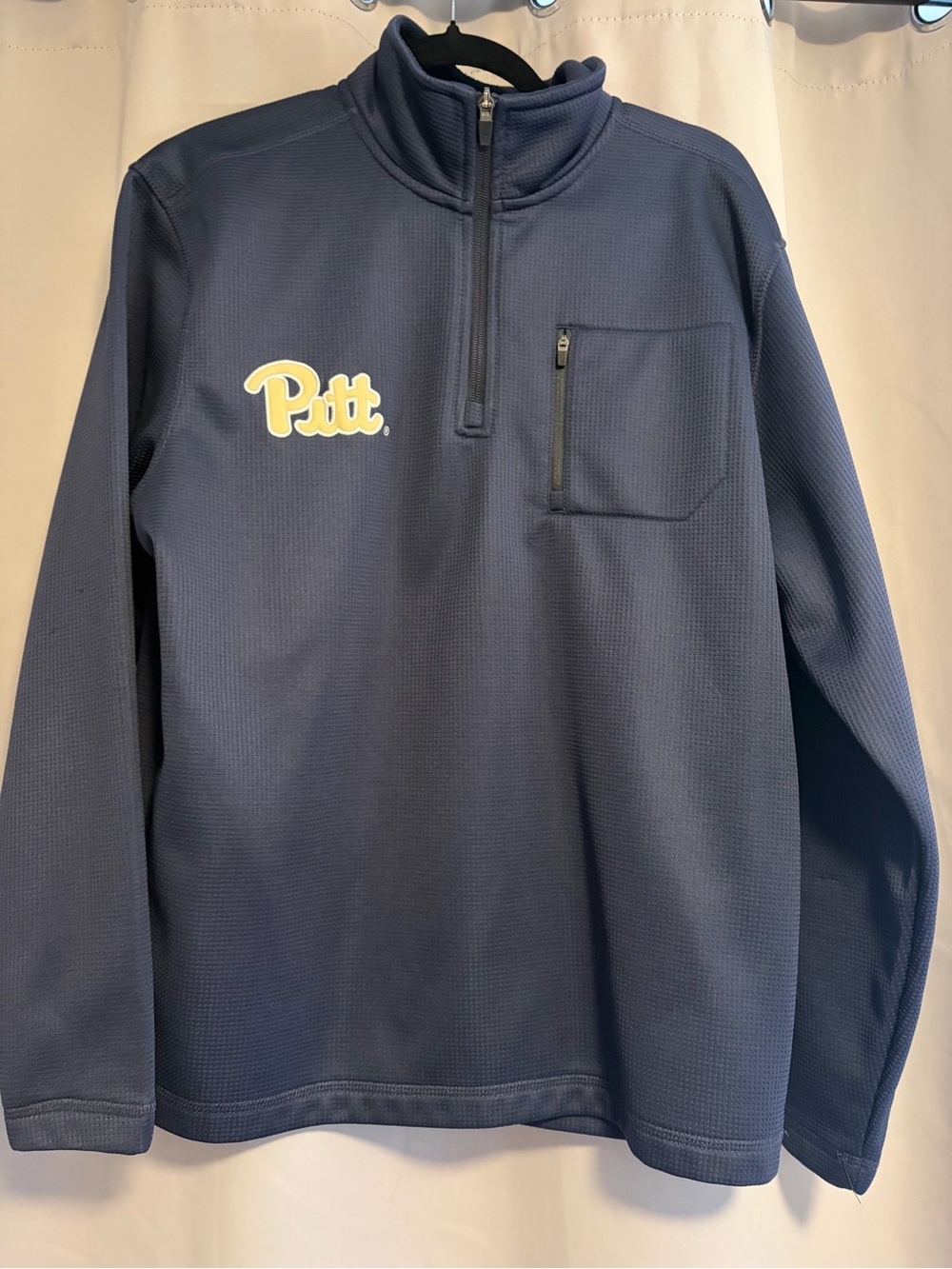Pitt Navy Quarter-Zip Pullover Hoodie